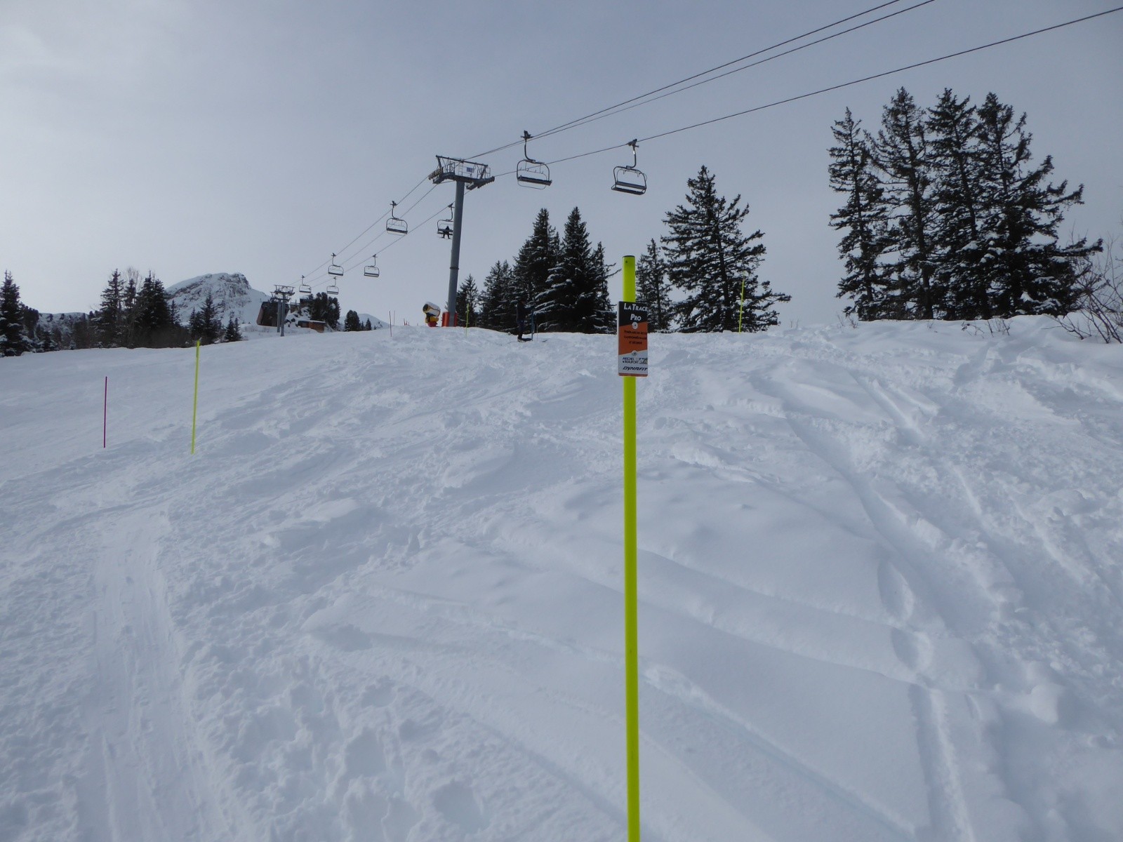 Vers 1800m avant la gare d'arrivée du télésiège de Prapolay&nbsp;