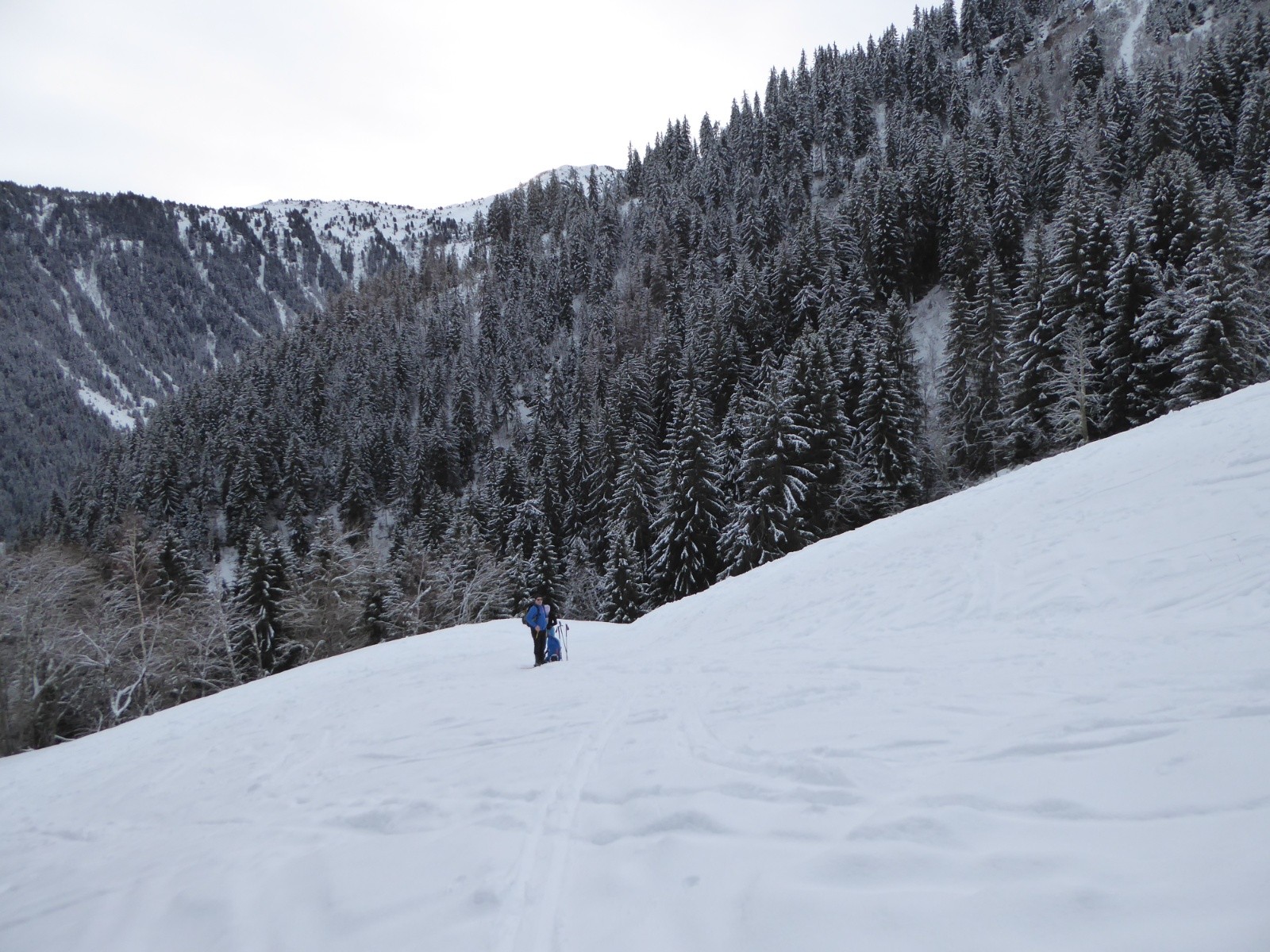 Montée vue coté Les Quéfins&nbsp;
