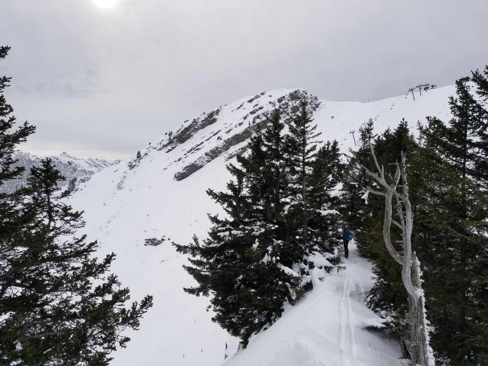 Sur l'arête direction Haut Fleury&nbsp;