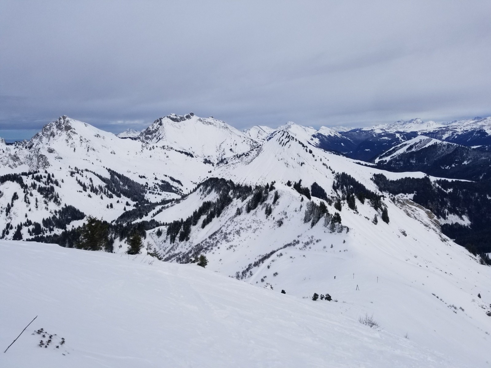 Uble, Chalune et Roc d'Enfer depuis le Haut Fleury