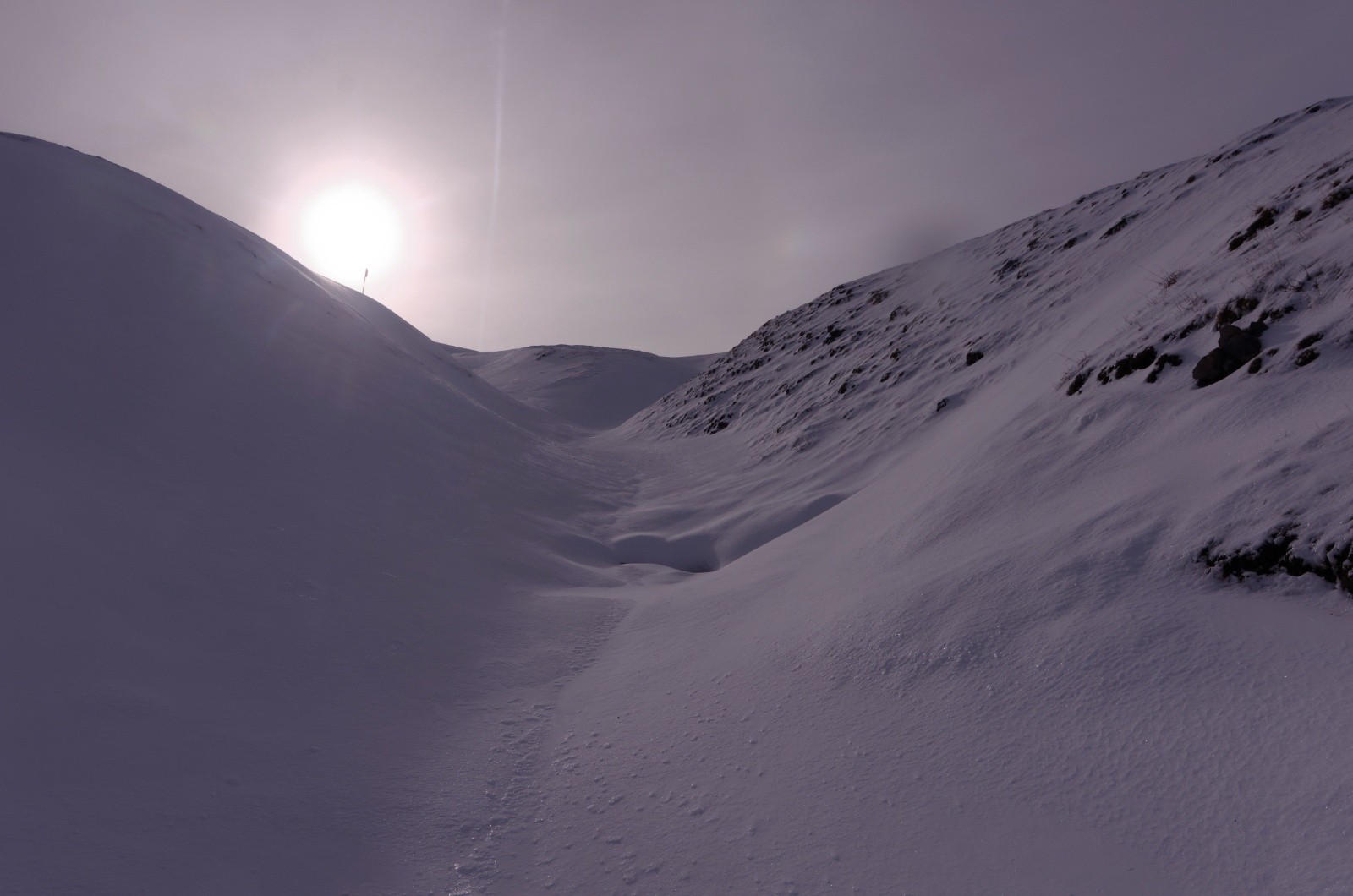 &nbsp;Joli goulet bien poudreux !