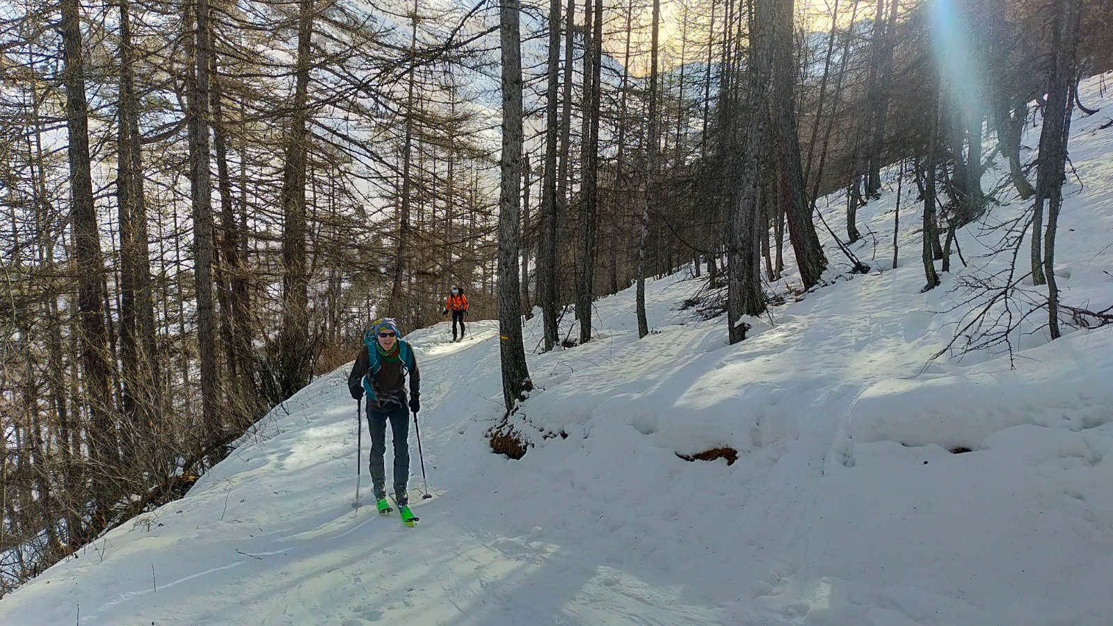 &nbsp;Montée raide en forêt&nbsp;