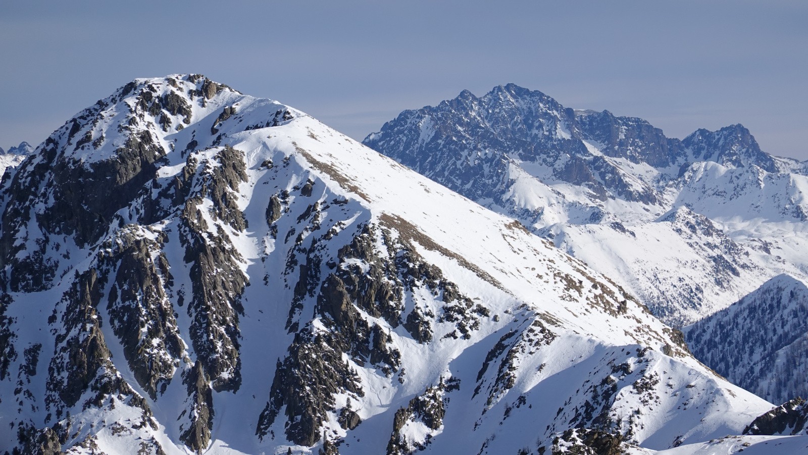 Panorama sur la Cime du Belletz et le Mont du Grand Capelet