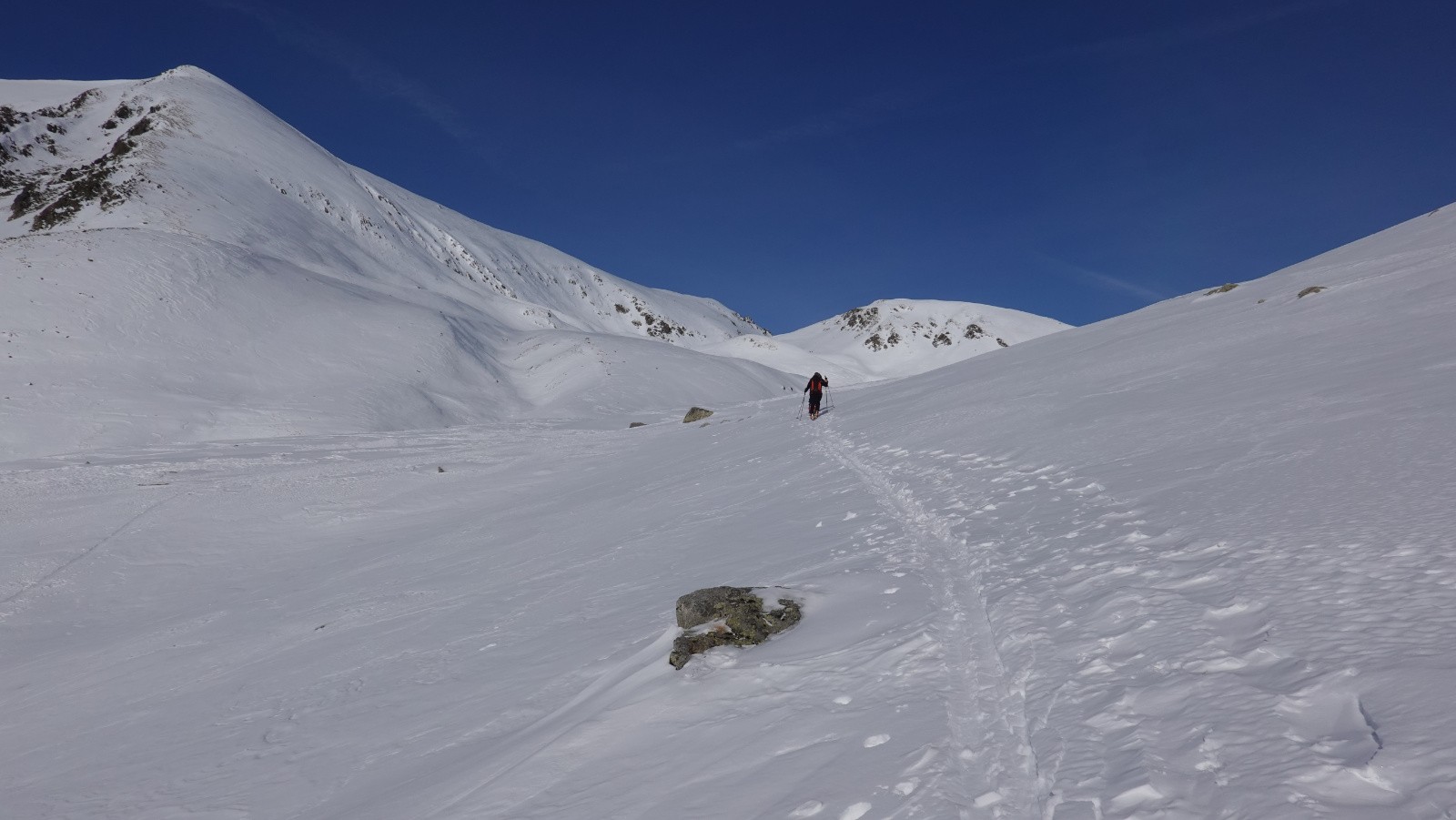 Progression sur fond du Brec de Col Ferrière