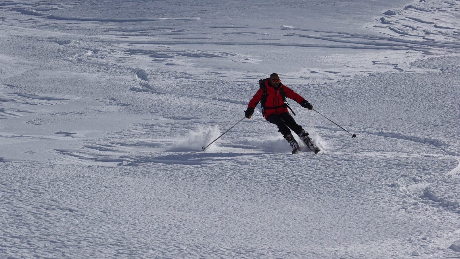 Stéphane dans un secteur bien agréable à skier