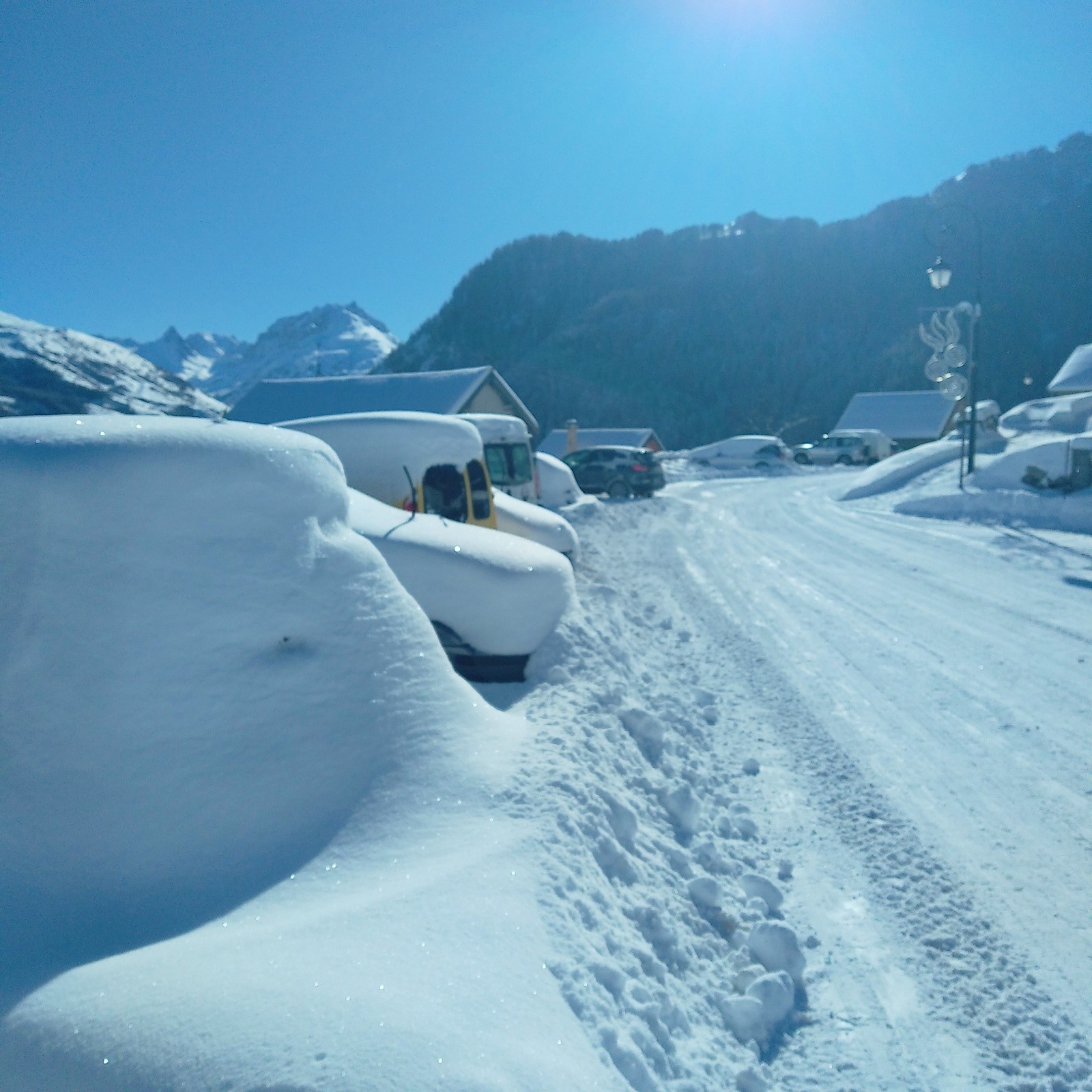  Le Parking d'Albanne...un vrai hiver 