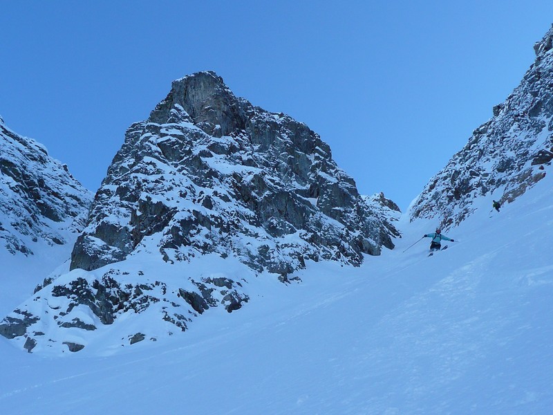 Brêche du Casset : C'est parti pour 700m de grandes courbes...
