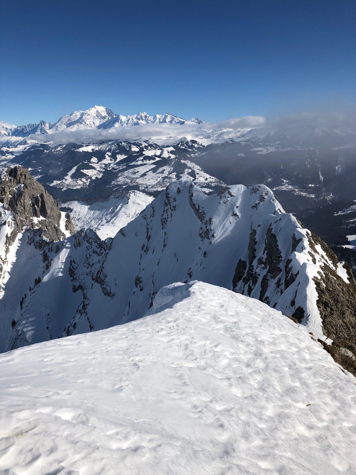 Vue Mt Blanc de l’Aiguille