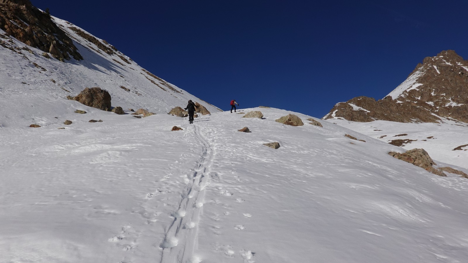 Arrivée à la Baisse des Cinq Lacs