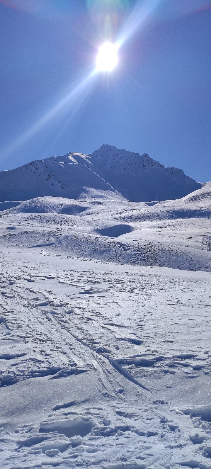 Crêt du rey, vue sur le couloir N descendu 