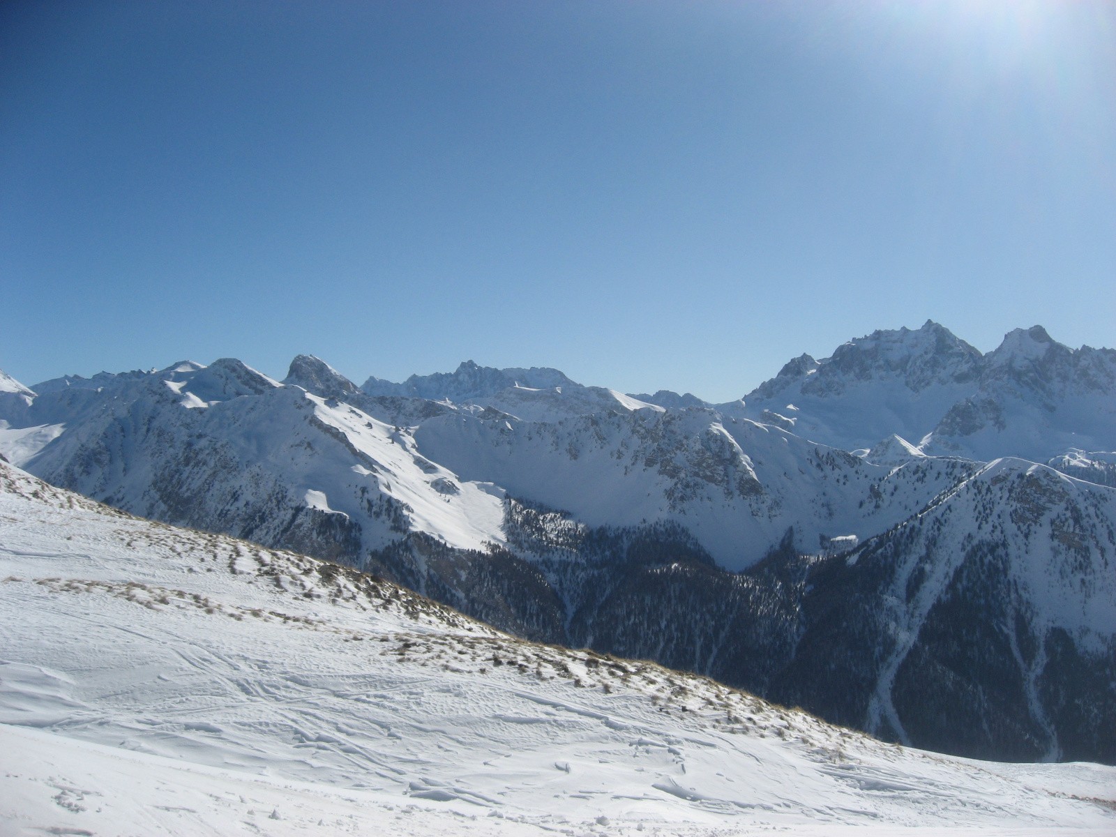 Depuis le col, la première vallée est celle du Cristillan