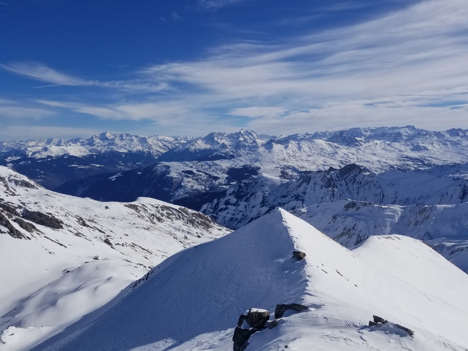 Vue sur la Vanoise depuis la Grande Combe