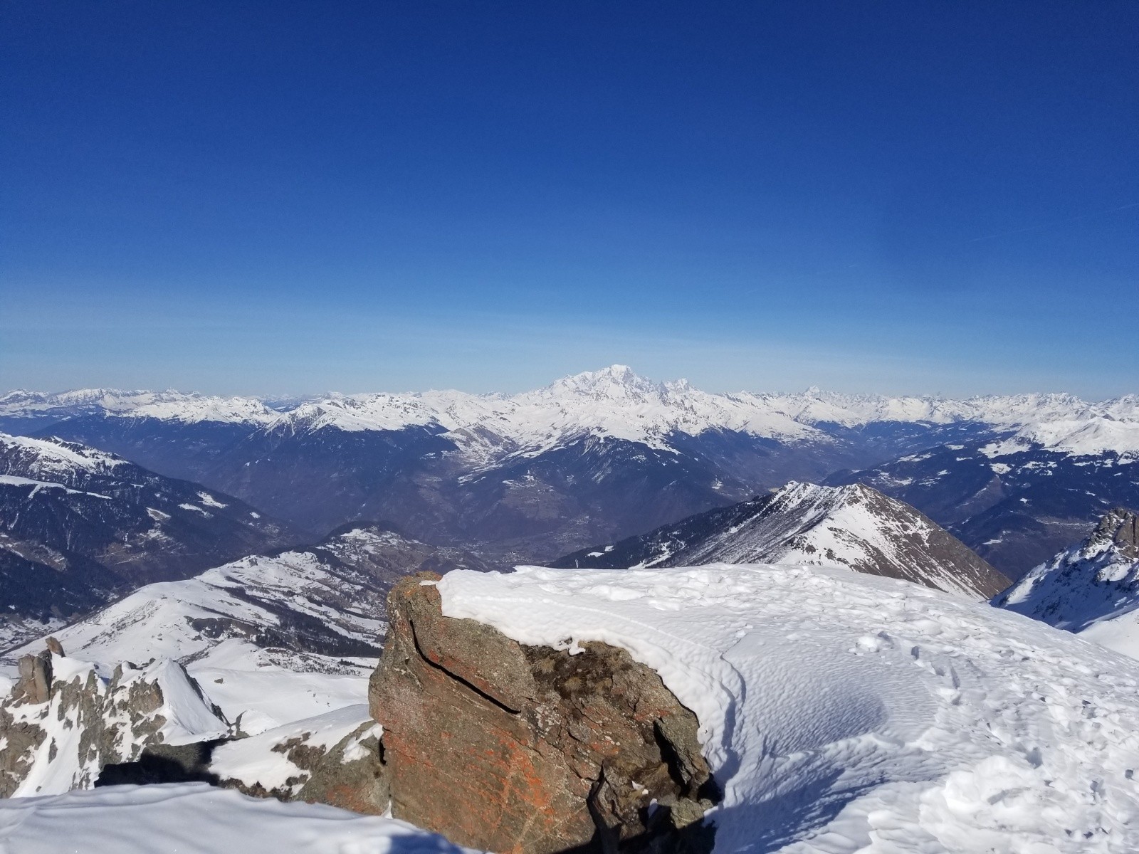 Le Mont Blanc depuis le Cheval Noir