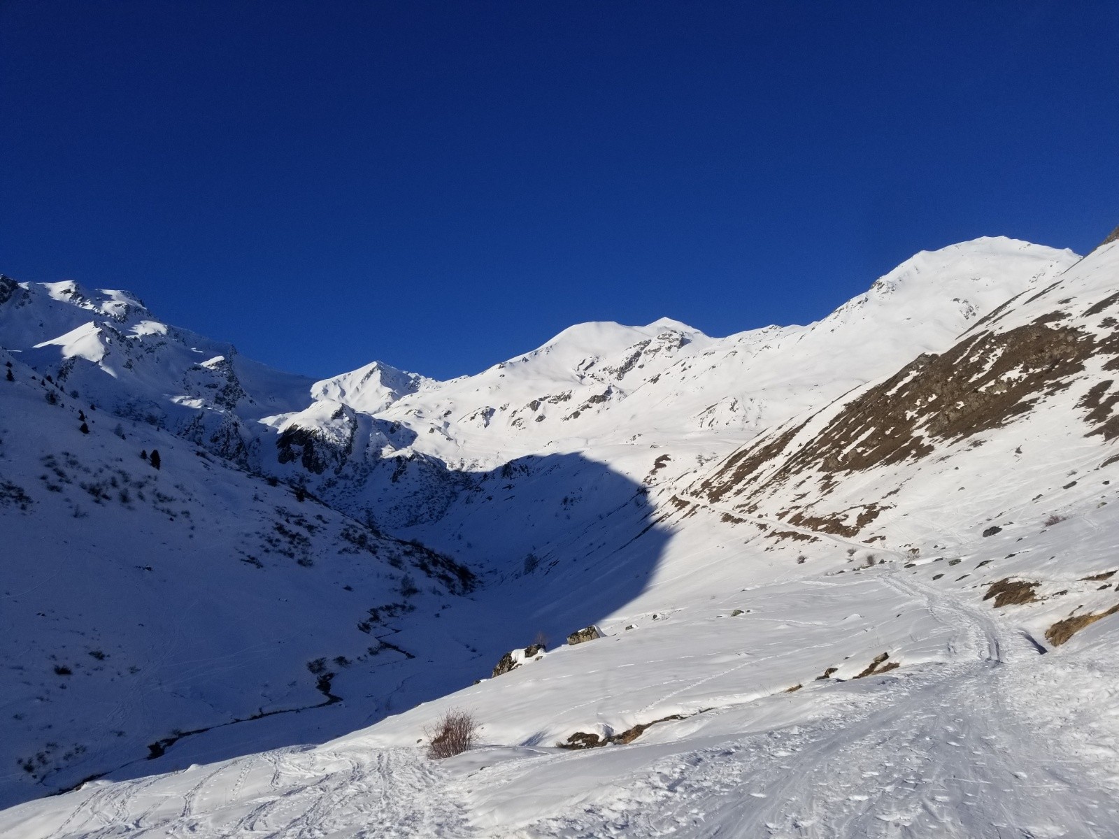 Vue depuis le refuge de Plan Lombardie&nbsp;