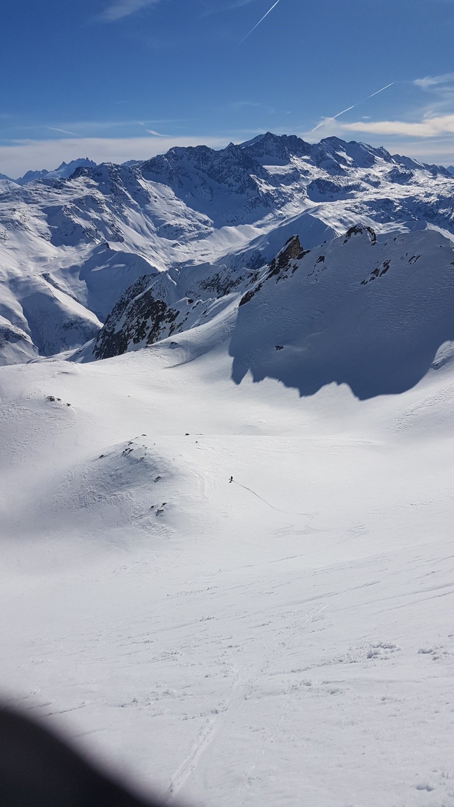 Descente du rocher blanc en belle moquette&nbsp;