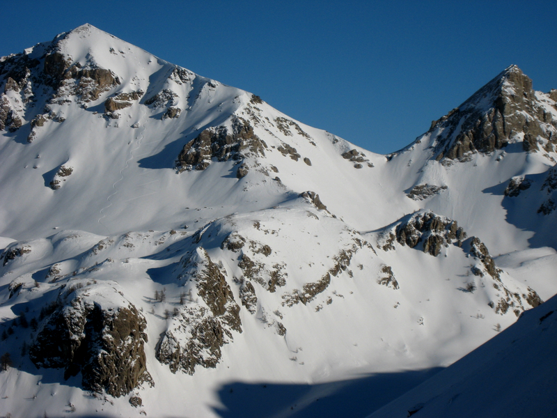 La face ouest : du Pic des Chalanches et du Col St Antoine
