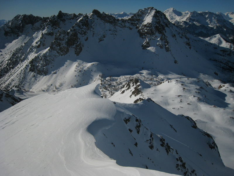 Pareis et Crousas : vus depuis l'arête sud du Pic des Chalanches