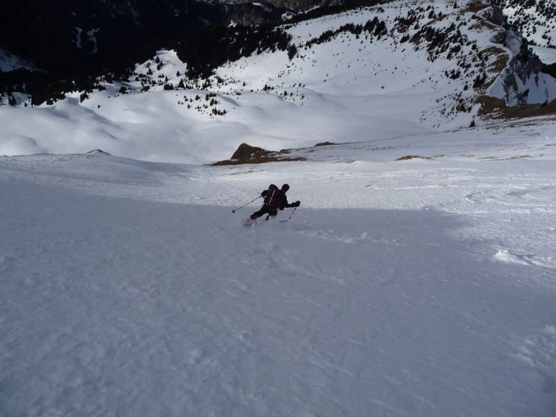 Jallouvre : Descente de la face W