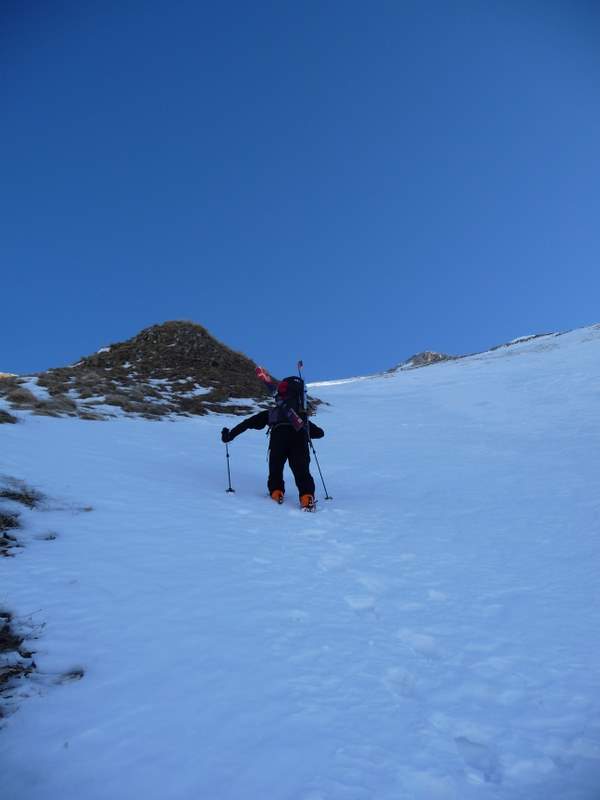 Jallouvre : Remontée de la face W