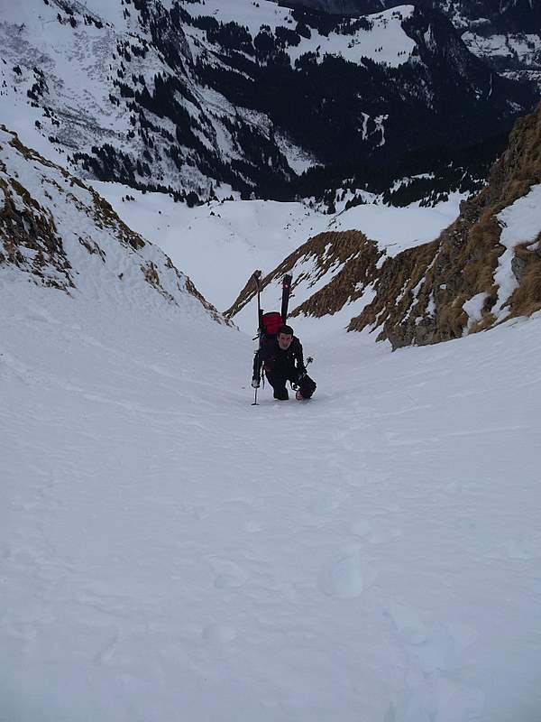 Jallouvre : Remontée du couloir W