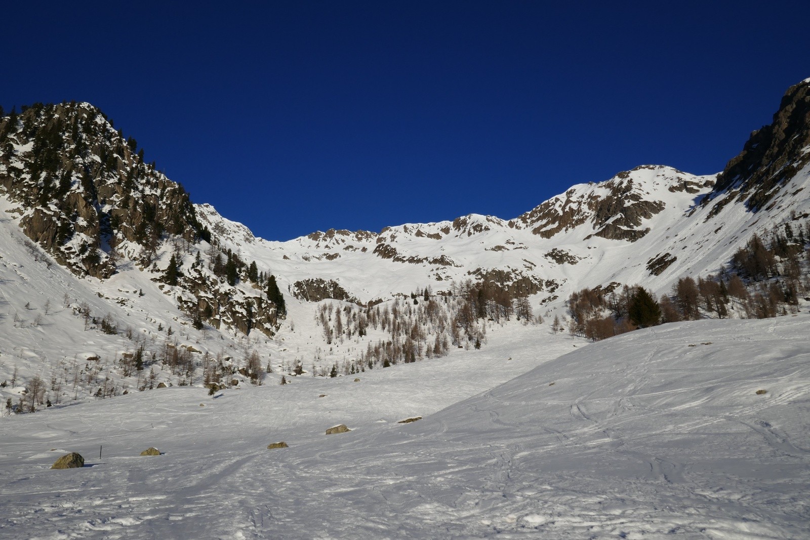Col de Bel Oiseau à gauche et celui de Fenestral à droite