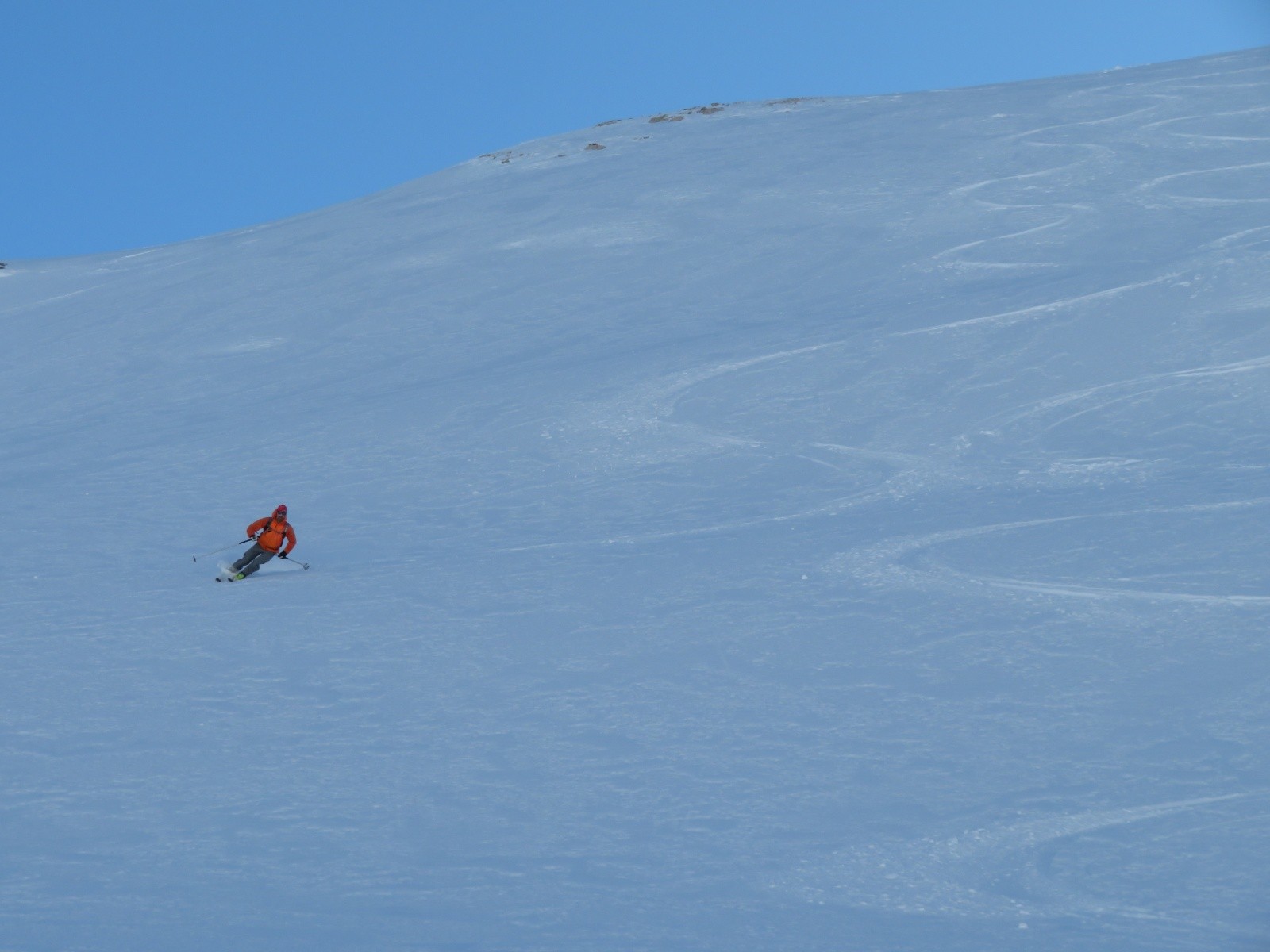 Descente sur le lac du Vieux Emosson, trop bon!