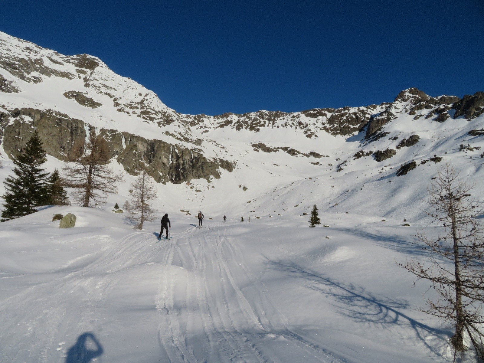 En direction du col de la Terrasse.