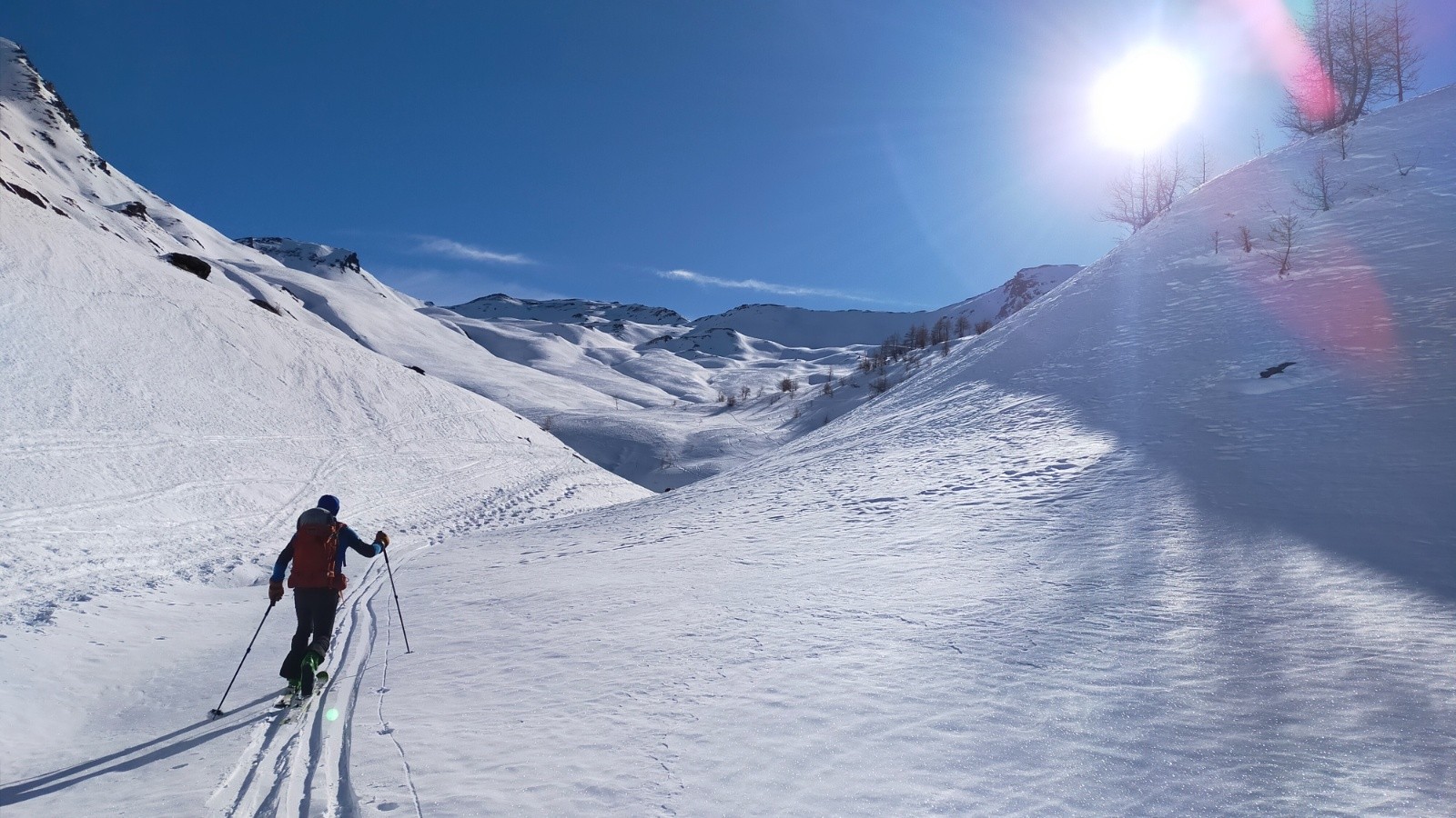 #2 Sortie de la forêt, col d Sortie de la forêt, col d'Abries tout au fond