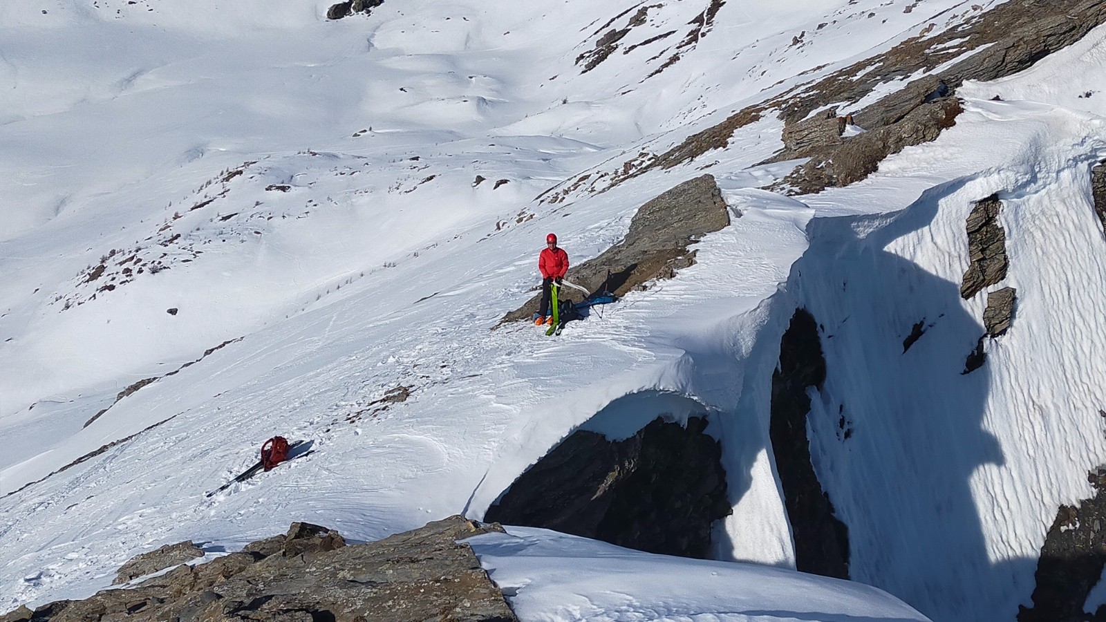 #12 Collet sous la pointe Giornivetta, attention aux corniches ! Collet sous la pointe Giornivetta, attention aux corniches !