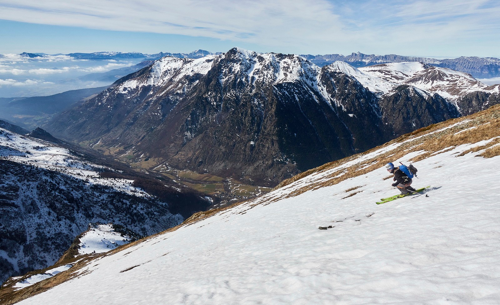 Moquette en haut de la face SW...