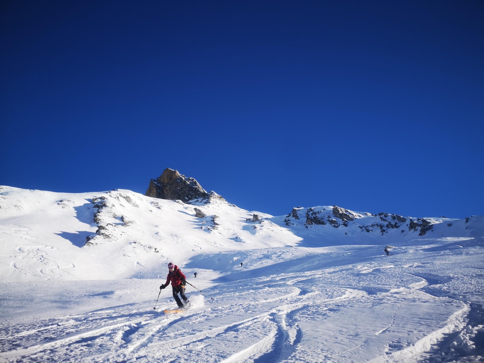 Descente du Col du Génépy au refuge Roc de la Pêche