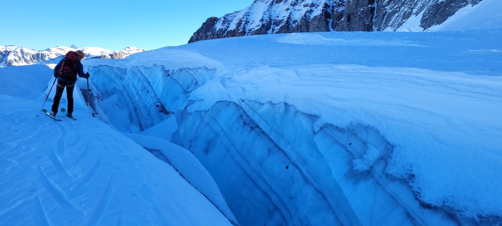 Crevasse après le Col de la Gde Casse