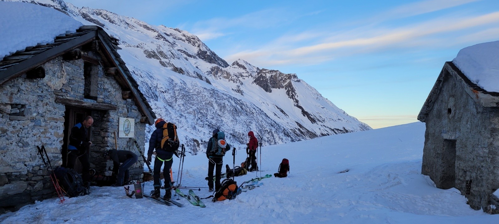 départ du refuge de la Glière