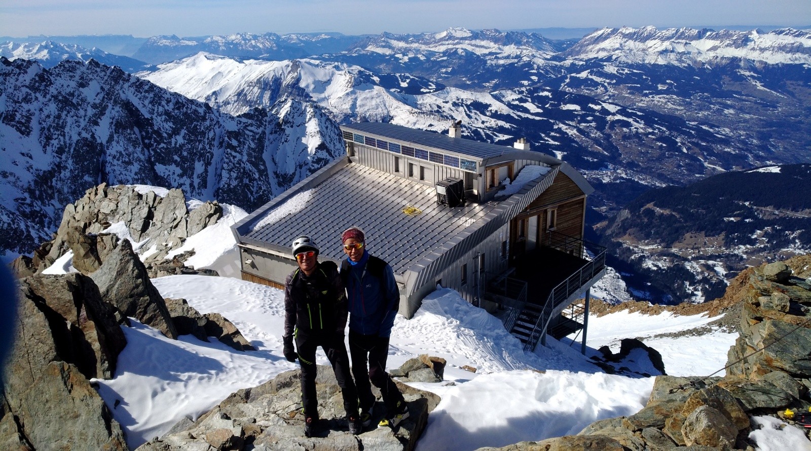 Refuge de Tête Rousse, 3167 m.