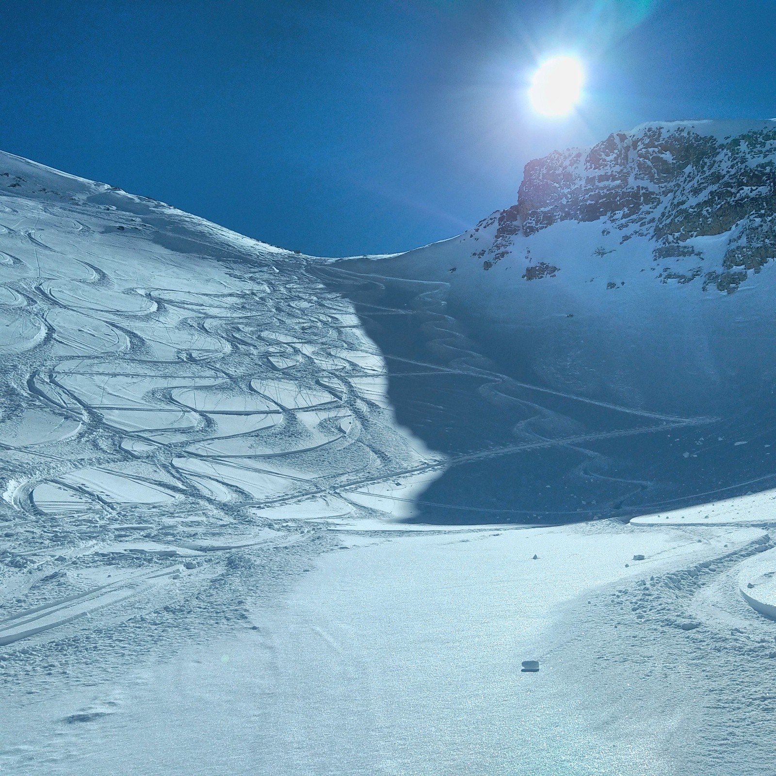 &nbsp;Couloir a gauche du col des Méandes&nbsp;