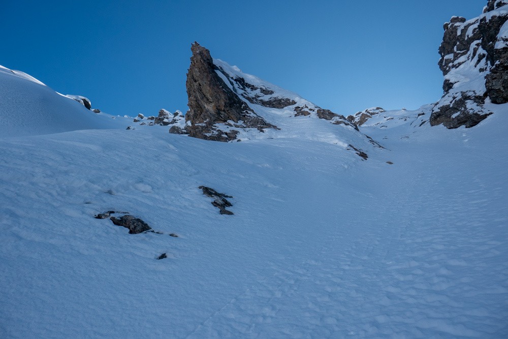 une belle aiguille sÃ©parant les 2 combes finales