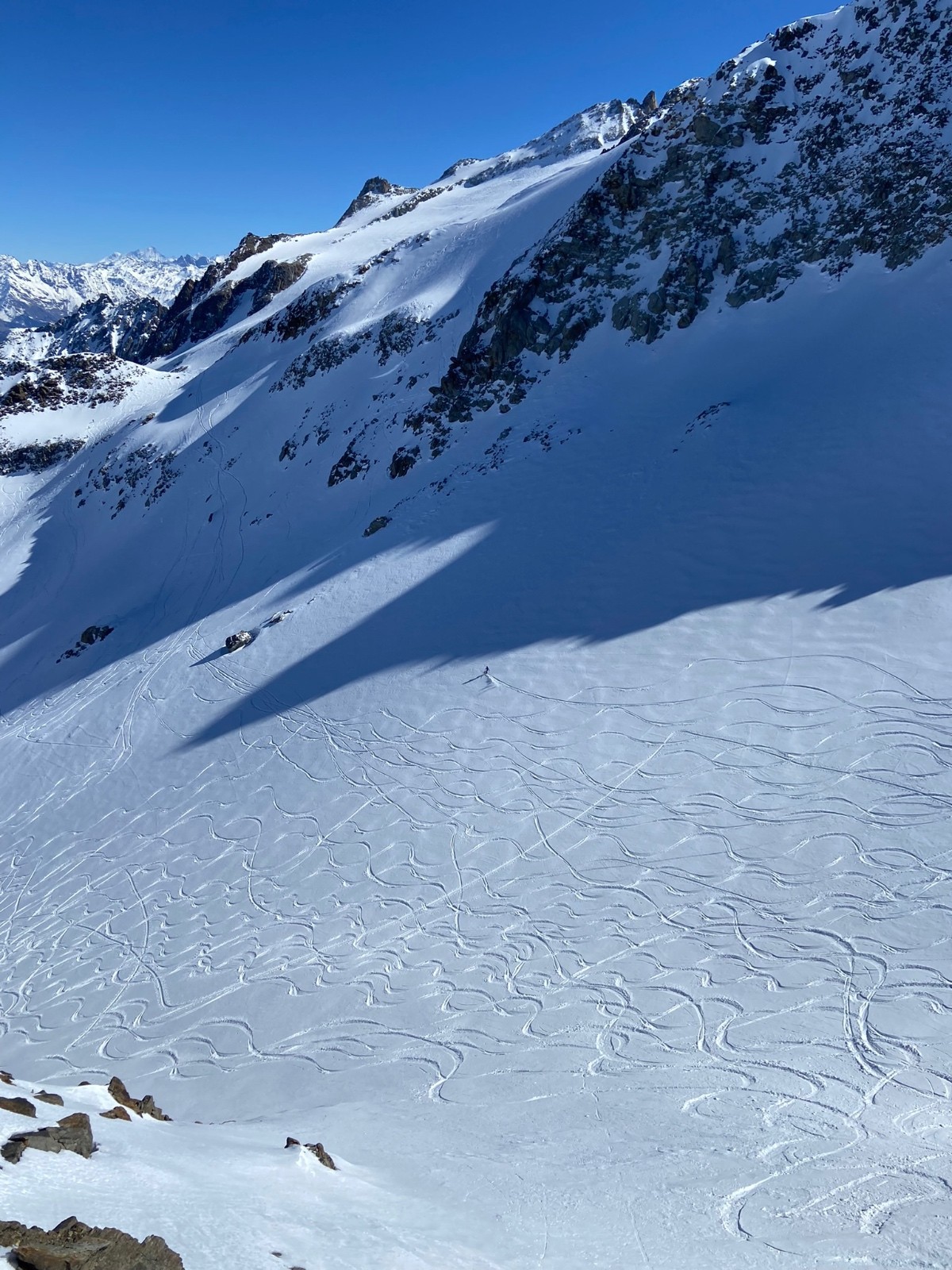 « Glacier » des Bérons sous la pointe.&nbsp;