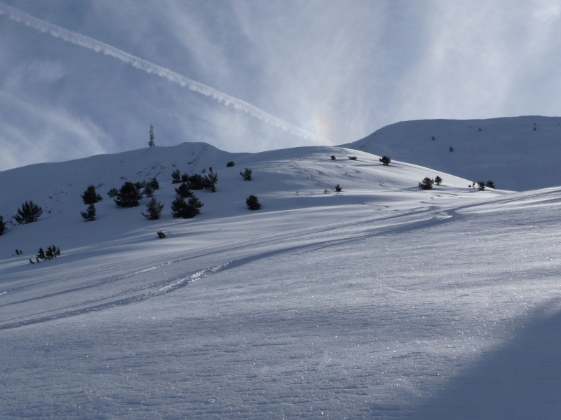 Ski-Rando Blayeul : Au dessus de la cabane du blayeul