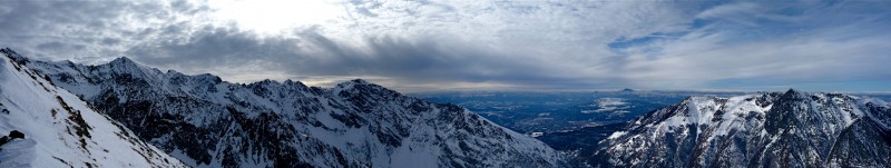 Panoramique S-O : Coiro, Piquet de Nantes et Tabor