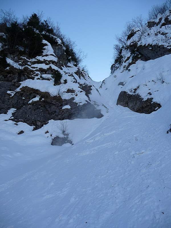 Ravin des Nex : La sortie qui manque de neige sur quelques mètres