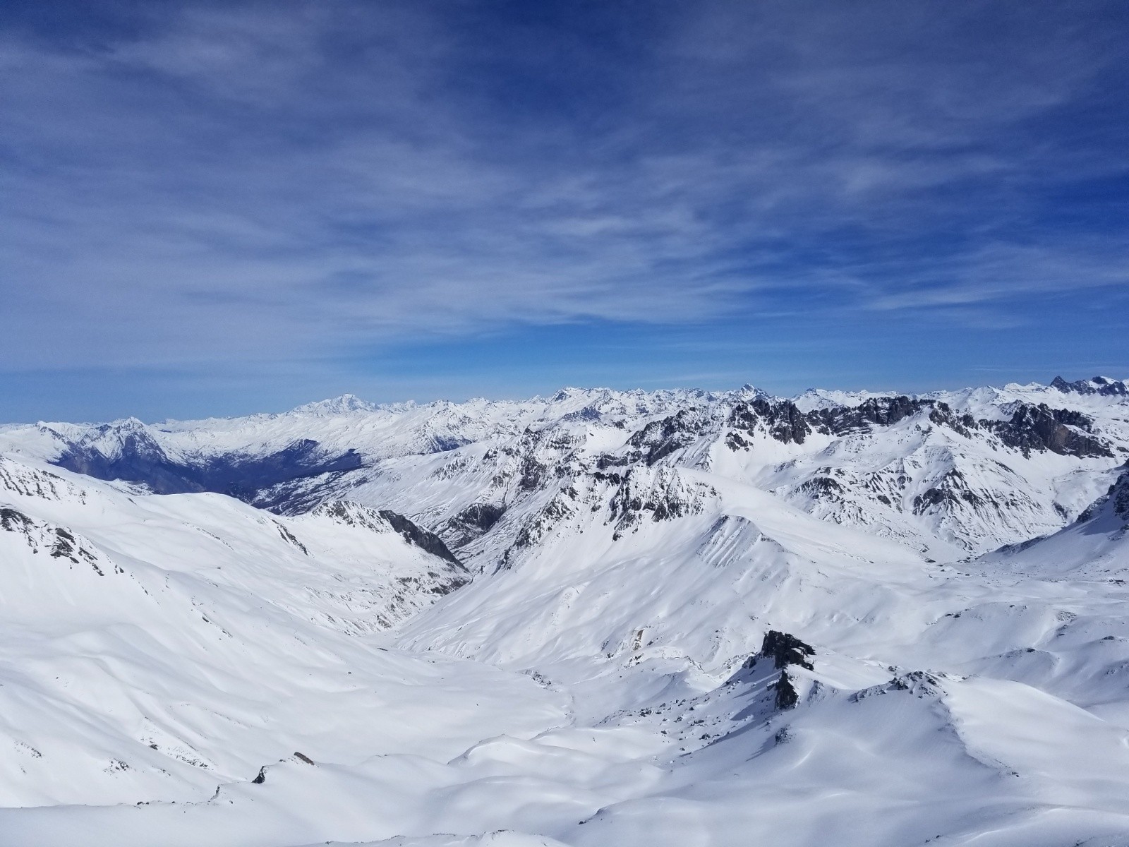 Côté Savoie depuis le sommet