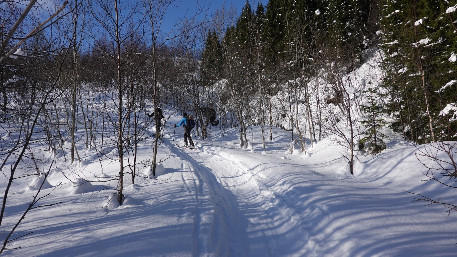 Peu après le départ du parking le long de la route 7472