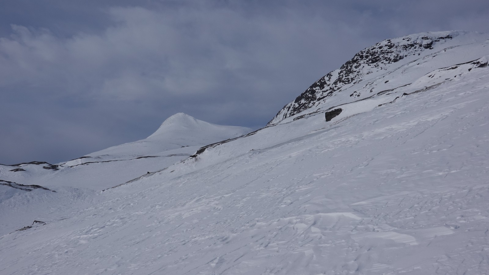 Panorama sur le Midtitinden skié mardi dernier