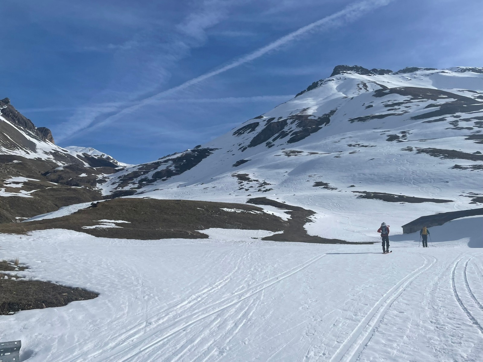#1 départ un peu en dessous du col de Larche, on chausse directement départ un peu en dessous du col de Larche, on chausse directement
