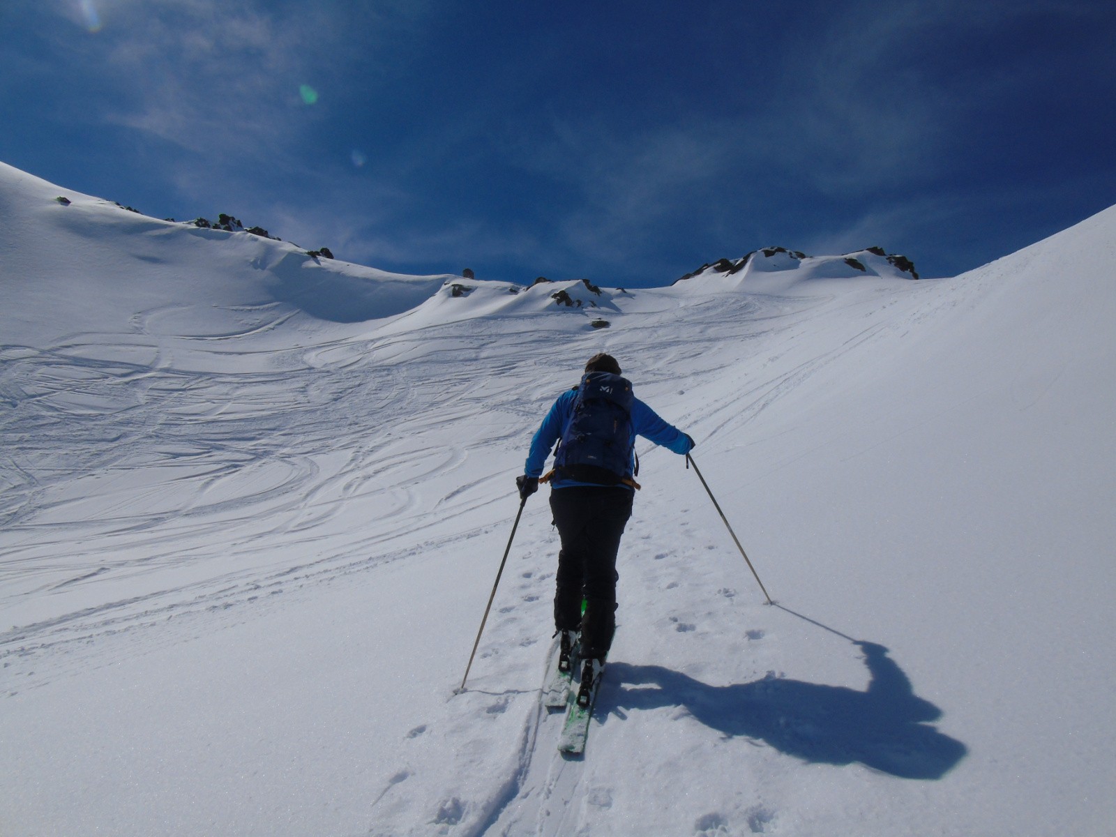 Arrivée au col de Pierre Blanche