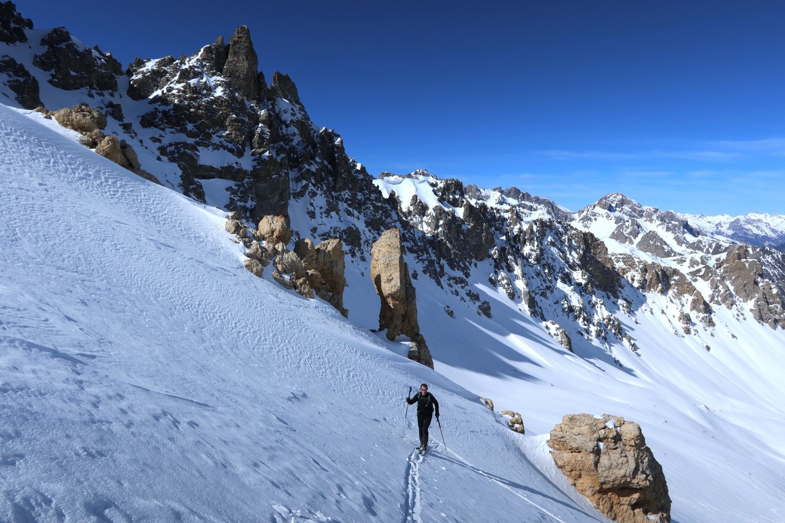 Sous le Col Albert, versant Nord