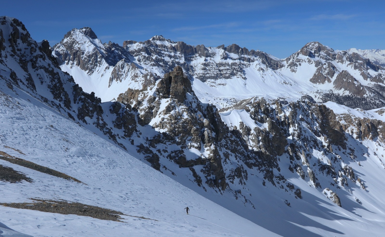 Sous le Col Albert, versant Nord