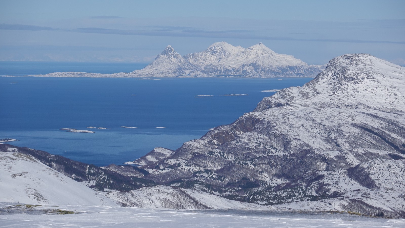 Panorama au téléobjectif vers le Nord