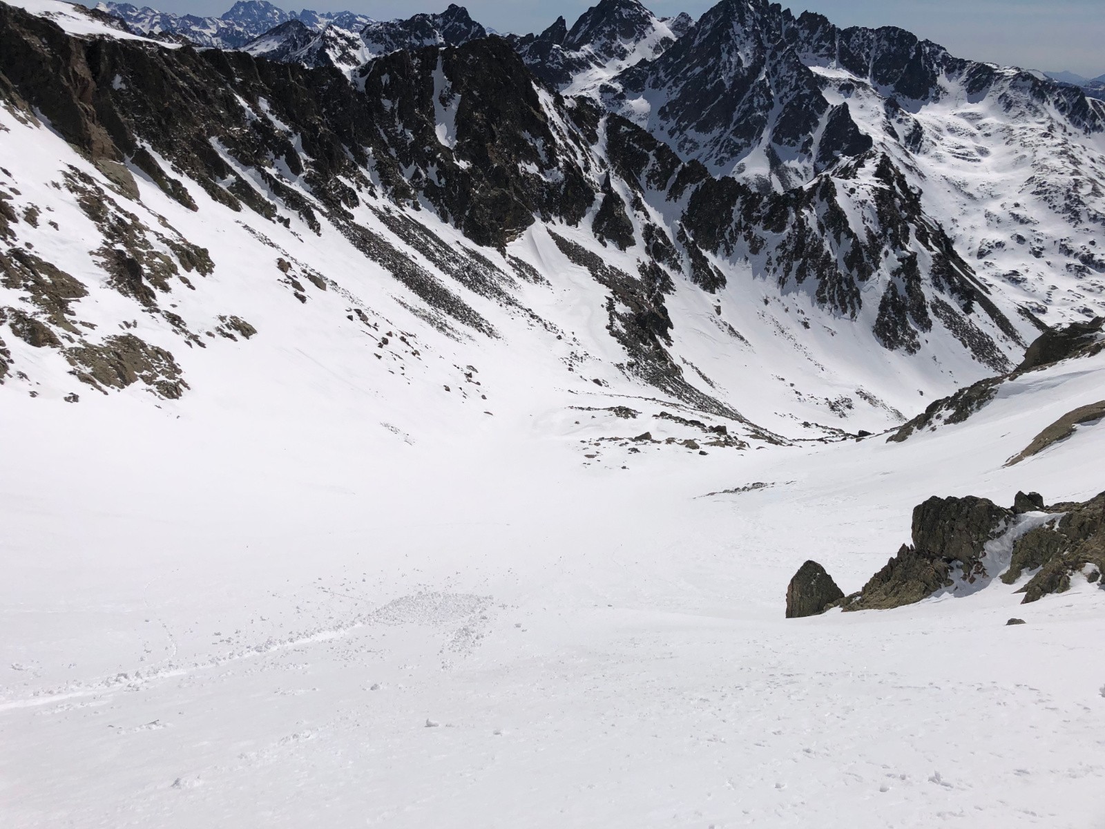Petite coulée partie sous mes skis