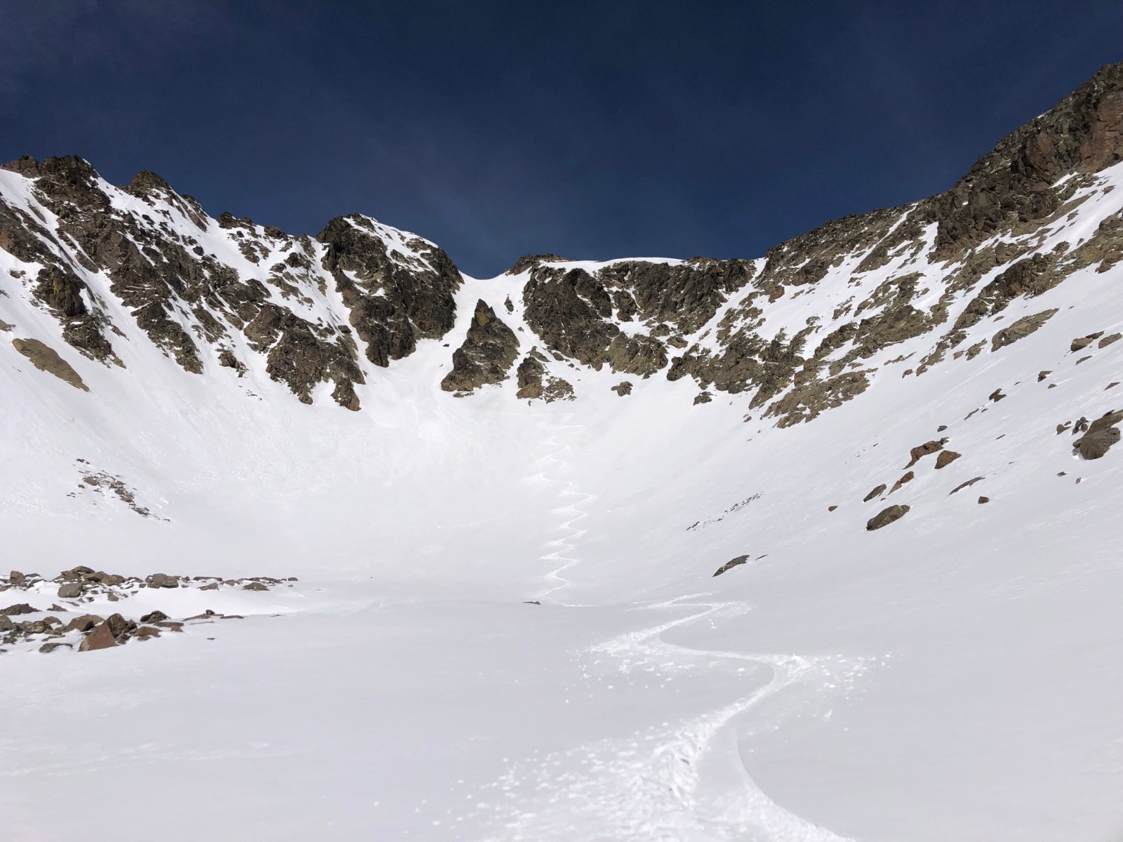 Vue d'ensemble 1ère descente